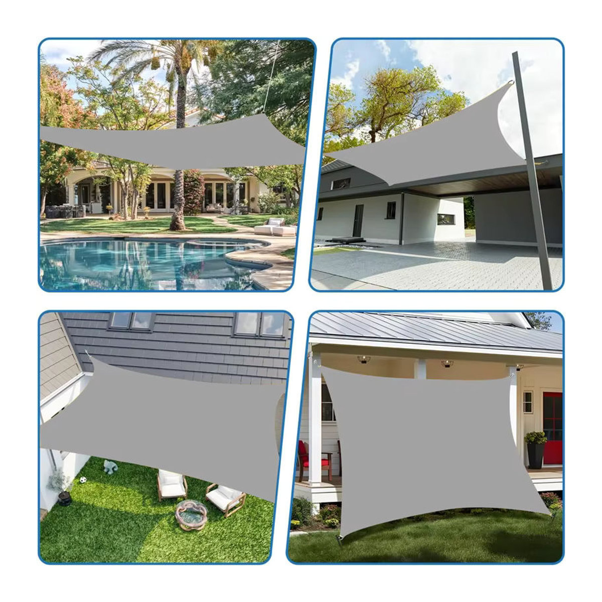 Wasserdichte Schutzhülle als Sonnenschutz und Segeltuch für Garten, Terrasse und Camping - Bild 5