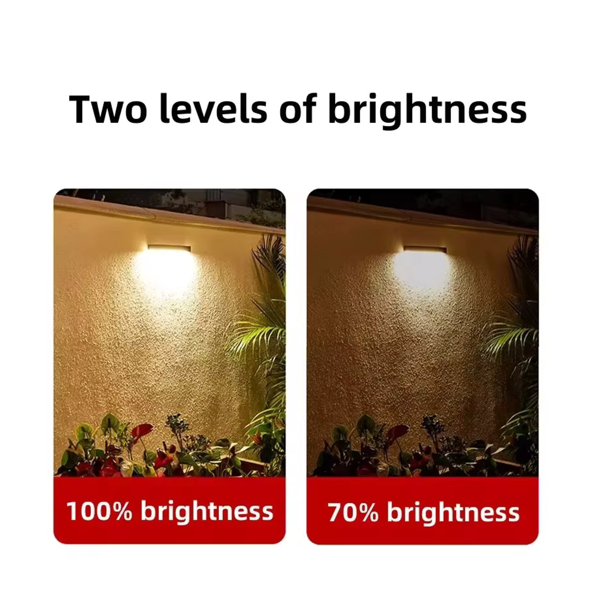 Wasserdichte Solar LED Wandleuchte in Schwarz für Garten und Außenbereich im minimalistischen Design - Bild 6