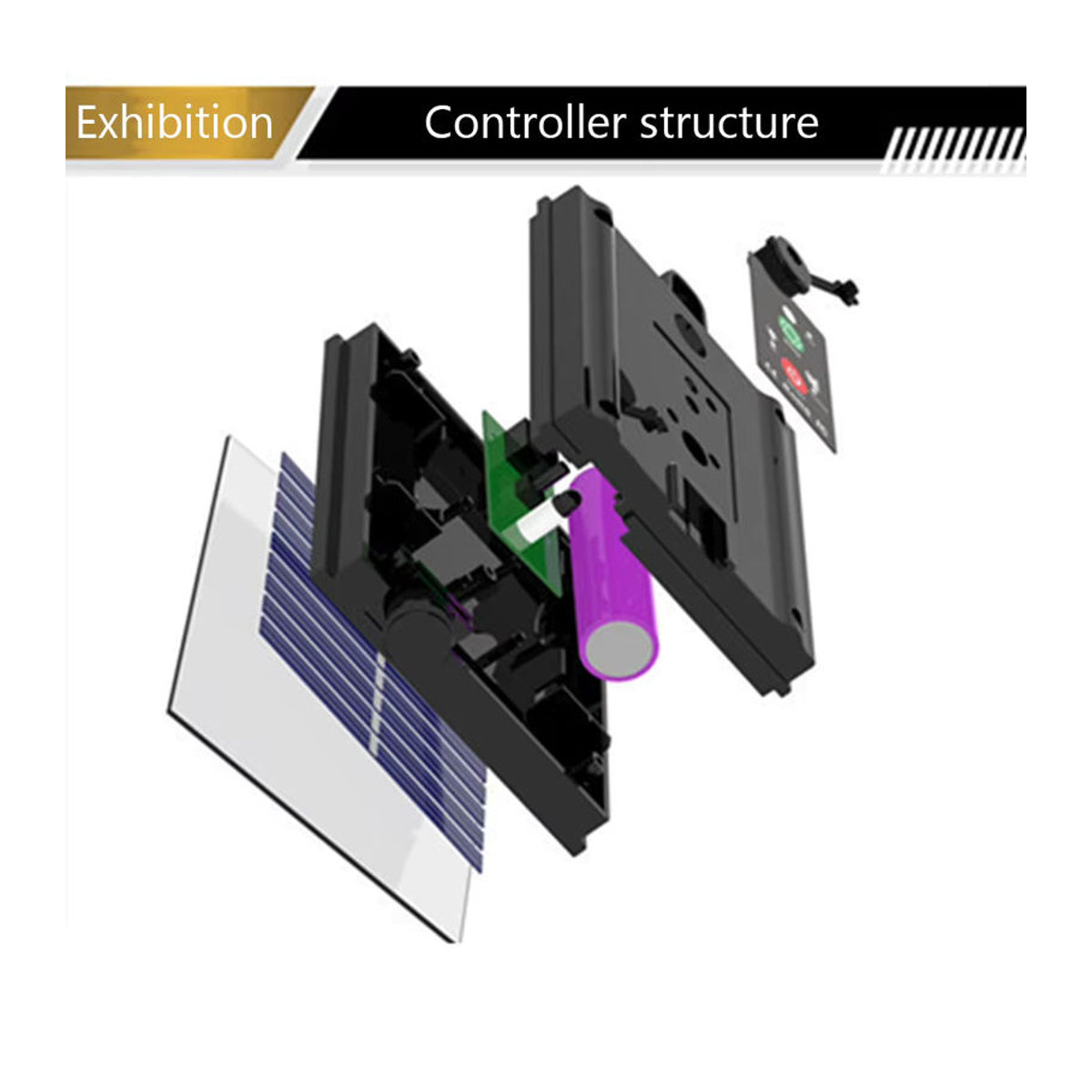Wasserdichte Solar String Fairy Lights mit großem Solarpanel und Schnellladefunktion für die Gartendekoration in Schwarz - Bild 5