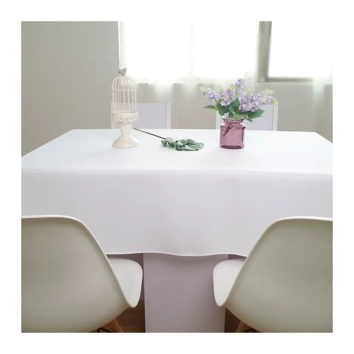 Wasserdichte Tischdecke von LOVRTRAVEL in Weiß für Hochzeit, Bankett und Hoteldekoration - Bild 3