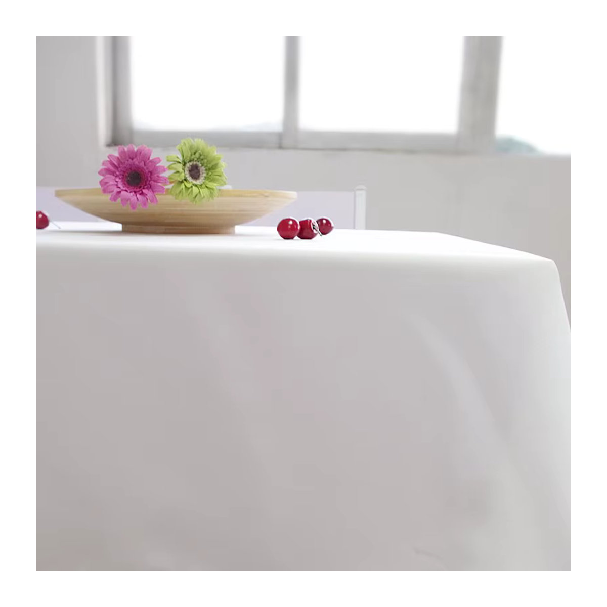 Wasserdichte Tischdecke von LOVRTRAVEL in Weiß für Hochzeit, Bankett und Hoteldekoration - Bild 4