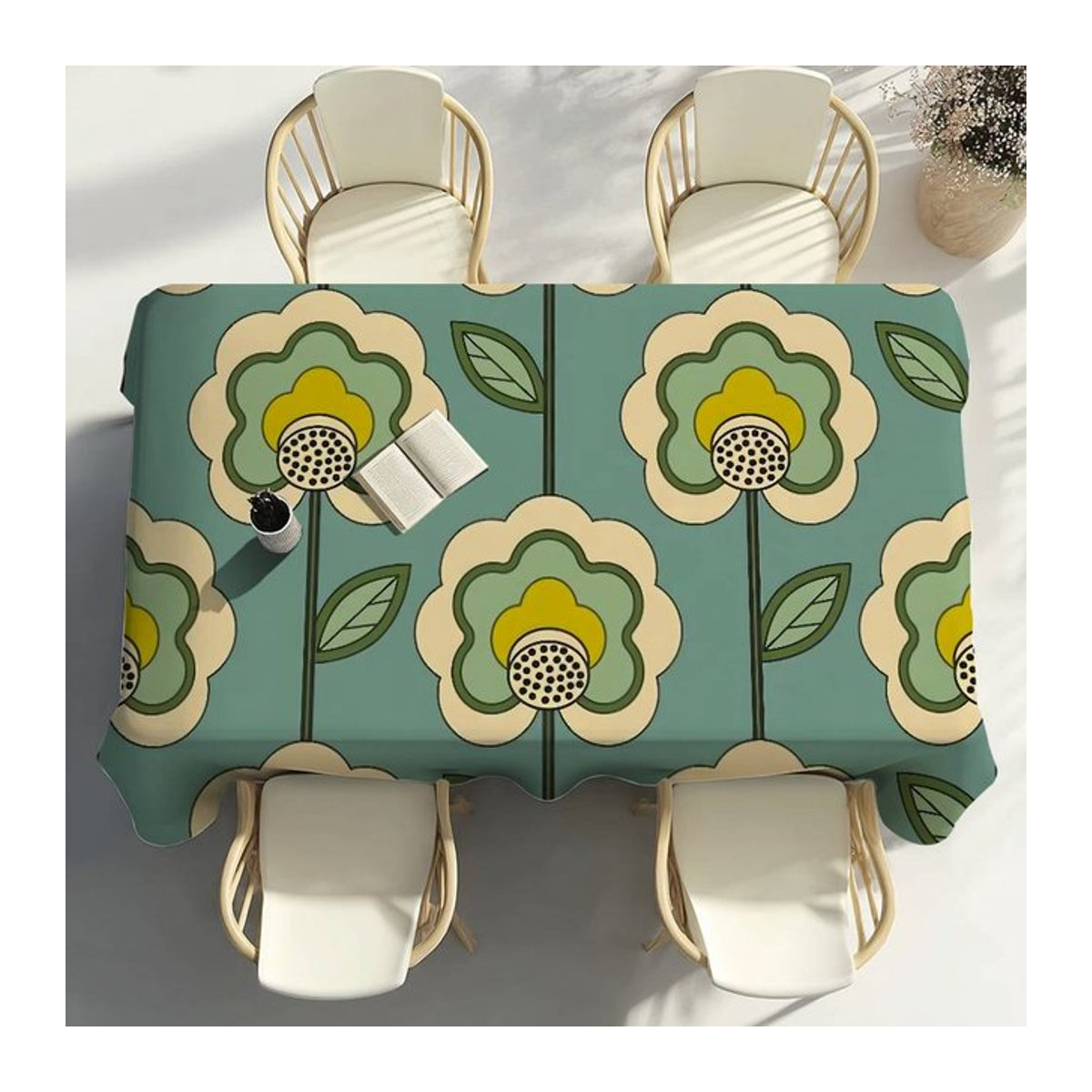 Wasserdichte und schmutzabweisende Tischdecke von Orla Kiely in Mehrfarbig für Esszimmer, Küche und Terrasse - Bild 1
