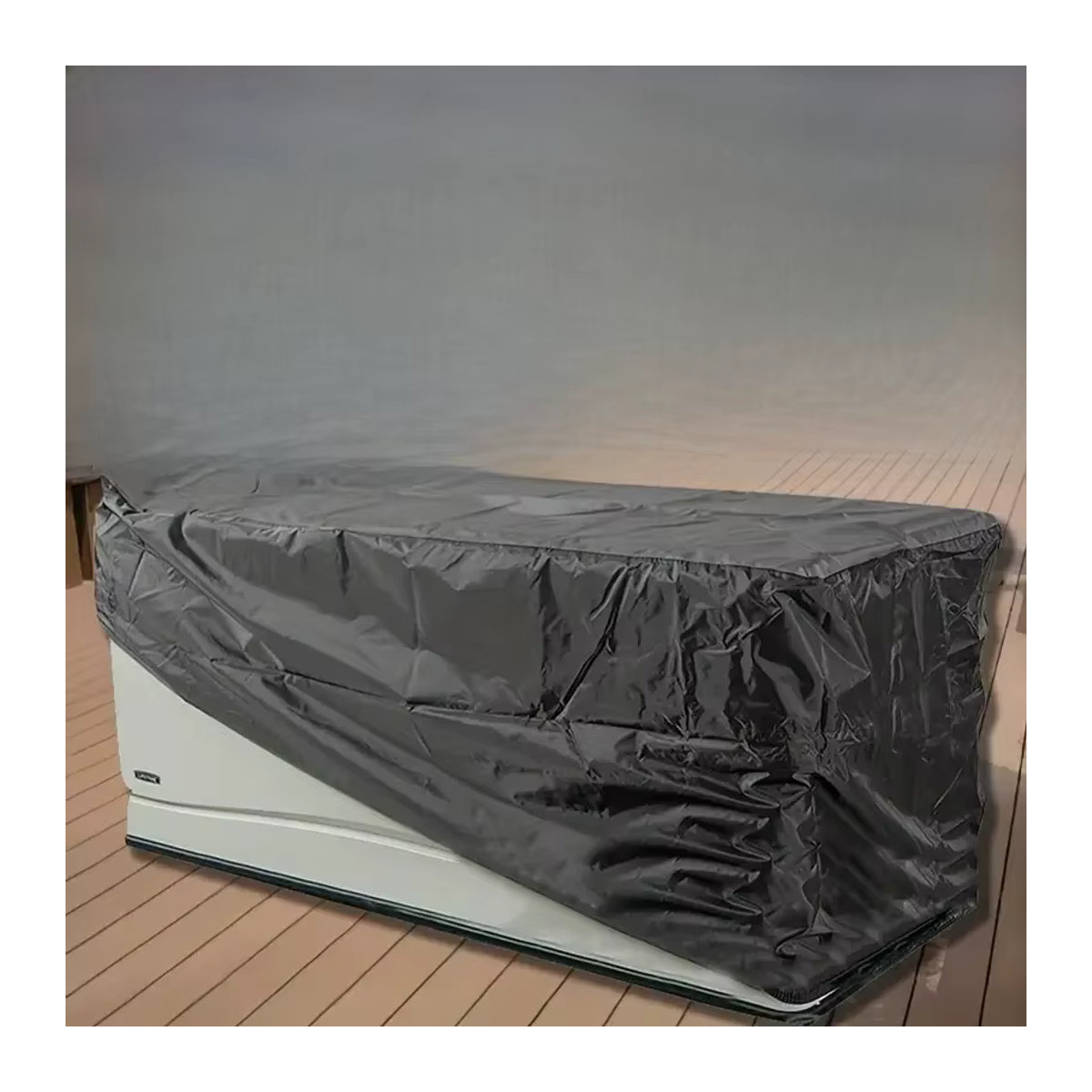 Wasserdichte und UV-beständige Terrassen-Deckbox-Abdeckung aus 210D Material in Schwarz oder Grau - Bild 5