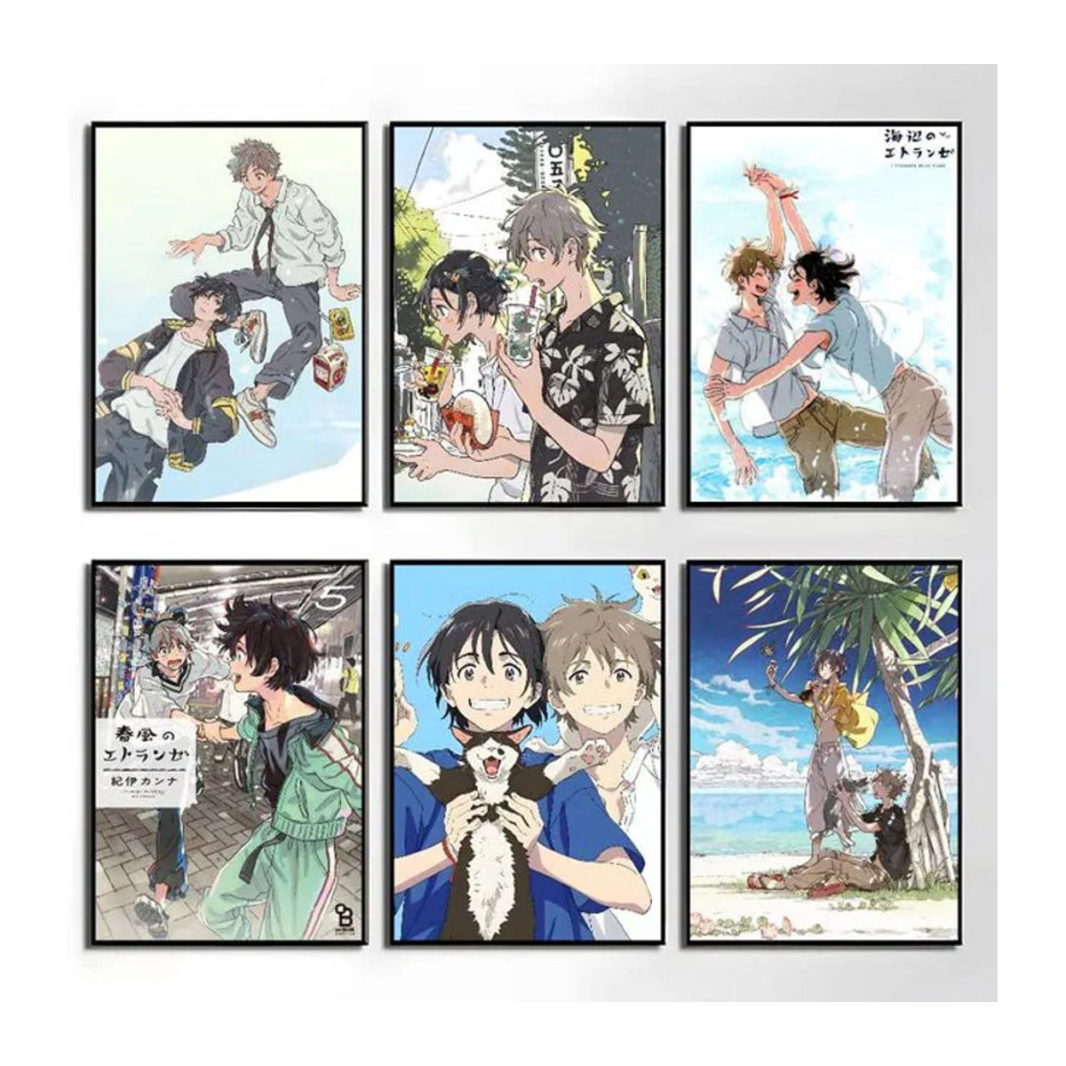 Wasserdichter Anime Poster Aufkleber Stranger By The Shore Wandkunst aus Papier für dein Wohnzimmer oder Schlafzimmer, mehrfarbig, rechteckig - Bild 1