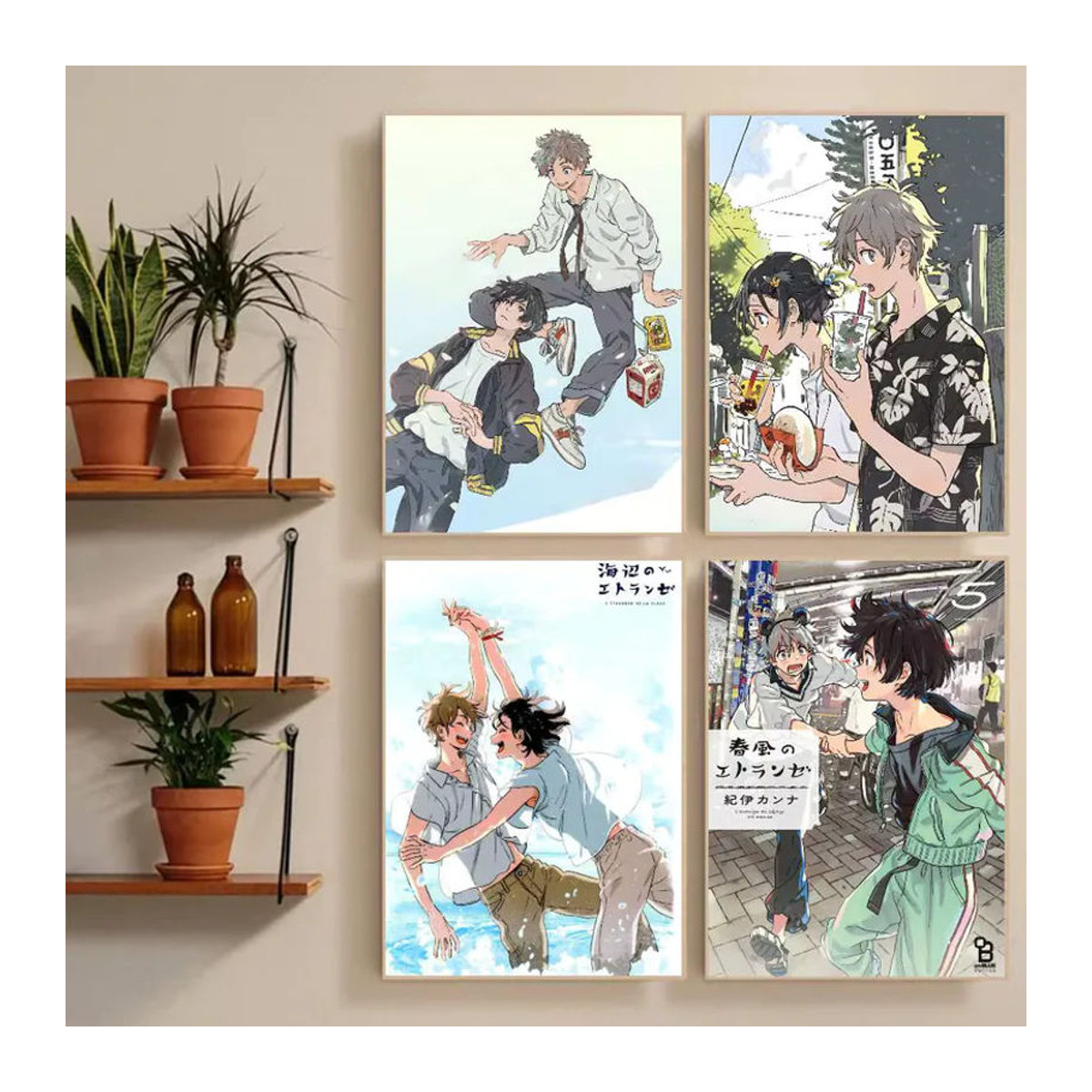 Wasserdichter Anime Poster Aufkleber Stranger By The Shore Wandkunst aus Papier für dein Wohnzimmer oder Schlafzimmer, mehrfarbig, rechteckig - Bild 2