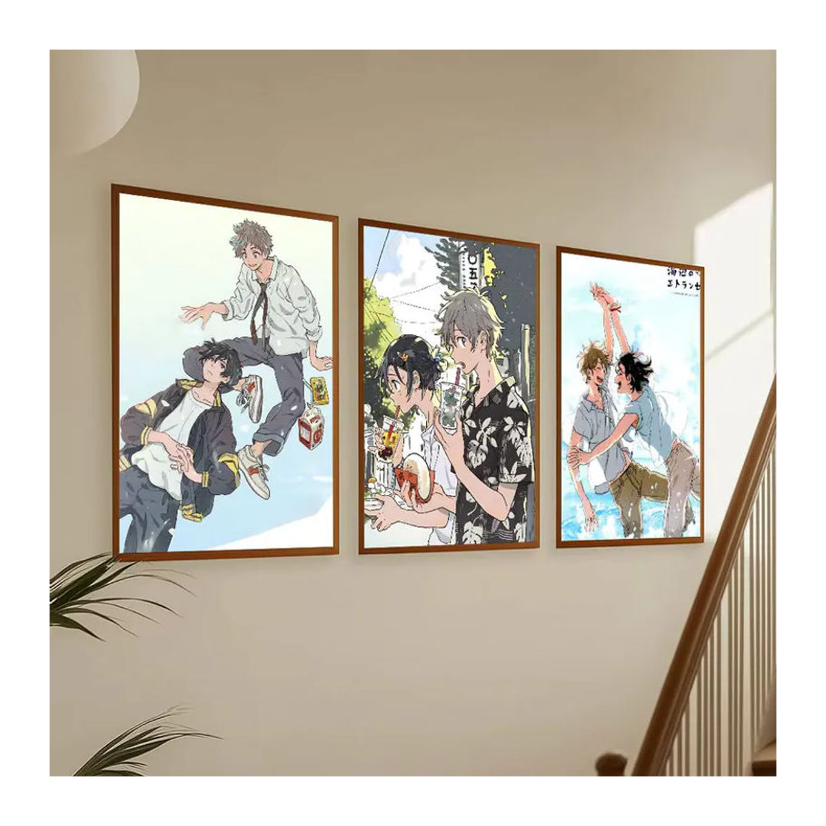 Wasserdichter Anime Poster Aufkleber Stranger By The Shore Wandkunst aus Papier für dein Wohnzimmer oder Schlafzimmer, mehrfarbig, rechteckig - Bild 3