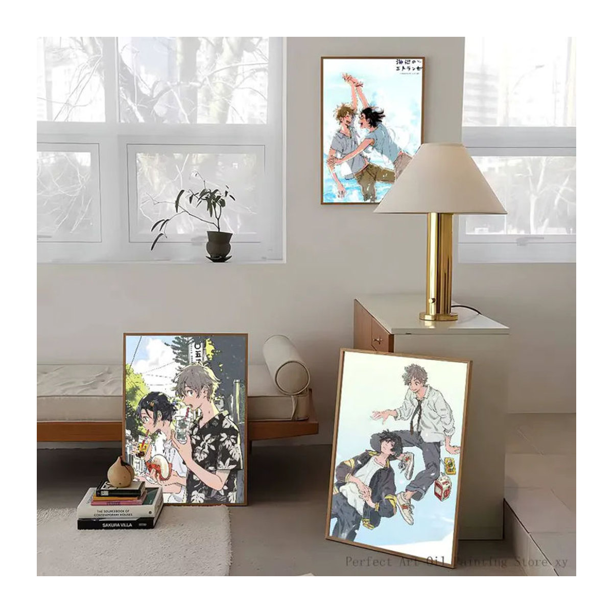 Wasserdichter Anime Poster Aufkleber Stranger By The Shore Wandkunst aus Papier für dein Wohnzimmer oder Schlafzimmer, mehrfarbig, rechteckig - Bild 4