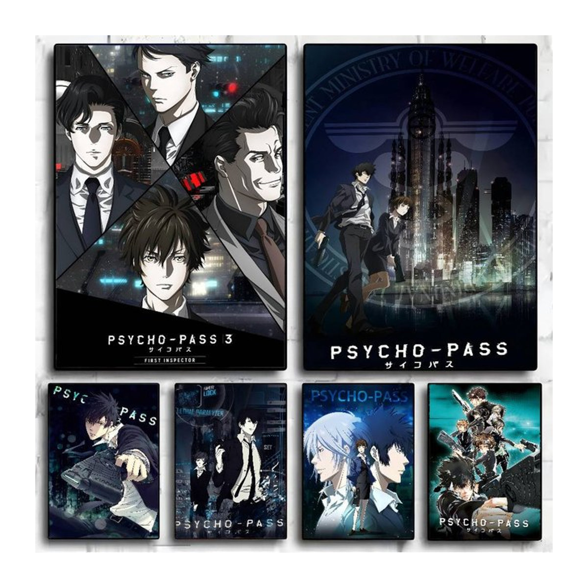 Wasserdichter Anime Psycho Pass Wandaufkleber aus Papier in Mehrfarbig - Bild 1