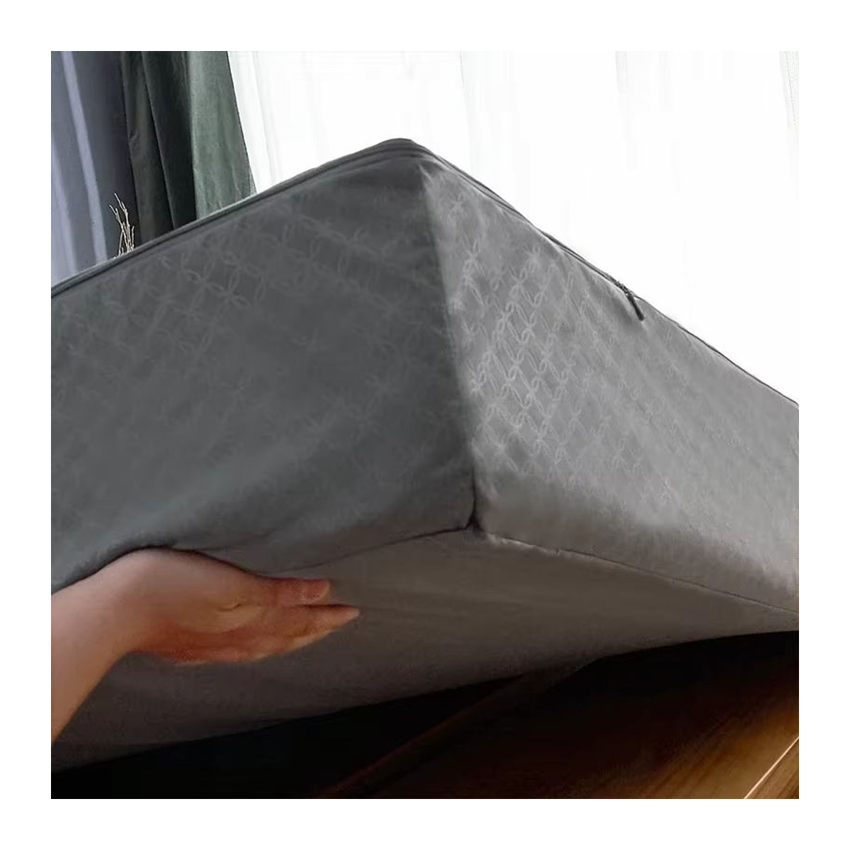 Wasserdichter Matratzenbezug mit Reißverschluss für Queen-Size-Steppbetten, sechsseitiger All-Inclusive-Tatami-Matratzenbezug als Spannbetttuch - Bild 4