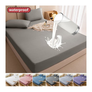 Wasserdichter Matratzenschoner mit Gummiband und rutschfester Oberfläche für Queen und King Size Bettgrößen 90/140/160/200 cm
