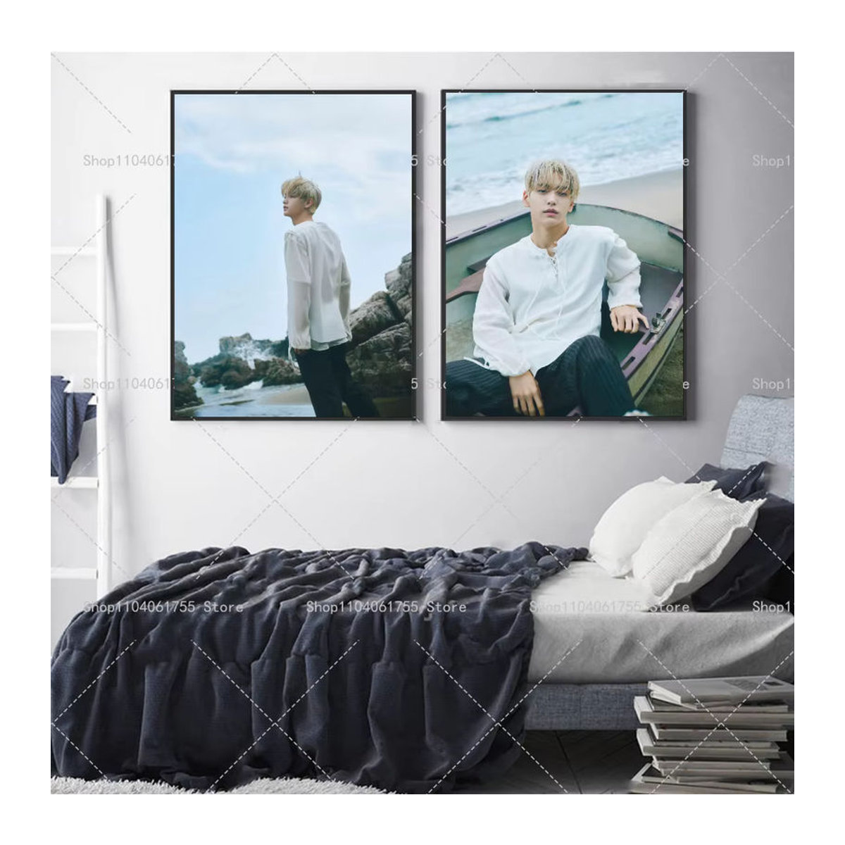 Wasserdichter TXT Soobin Kpop Wandaufkleber als selbstklebendes Kunstplakat in Mehrfarbig - Bild 3