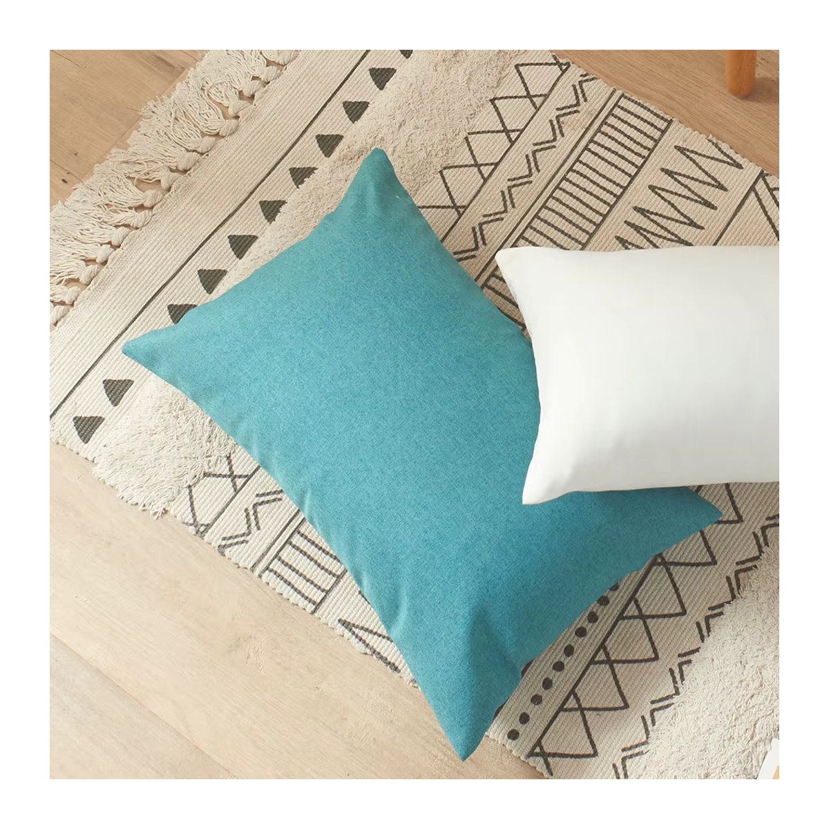 Wasserdichter und atmungsaktiver Kissenbezug im Japan-Stil von CANIRICA für dein Sofa, B/H: 50 x 30 cm, Farben: Grün und Blau - Bild 2