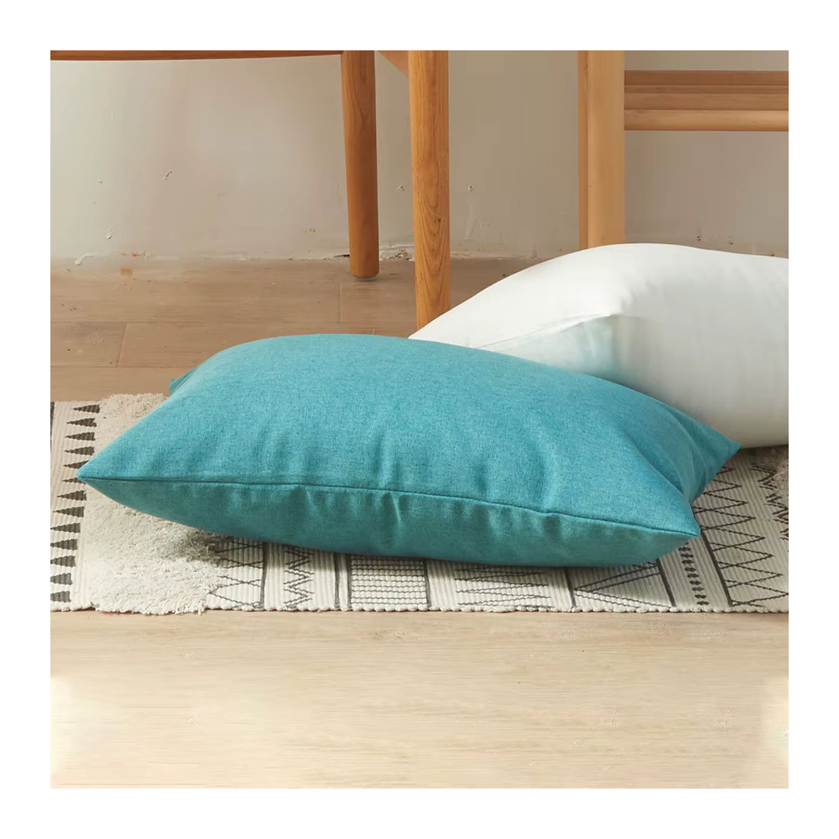 Wasserdichter und atmungsaktiver Kissenbezug im Japan-Stil von CANIRICA für dein Sofa, B/H: 50 x 30 cm, Farben: Grün und Blau - Bild 3