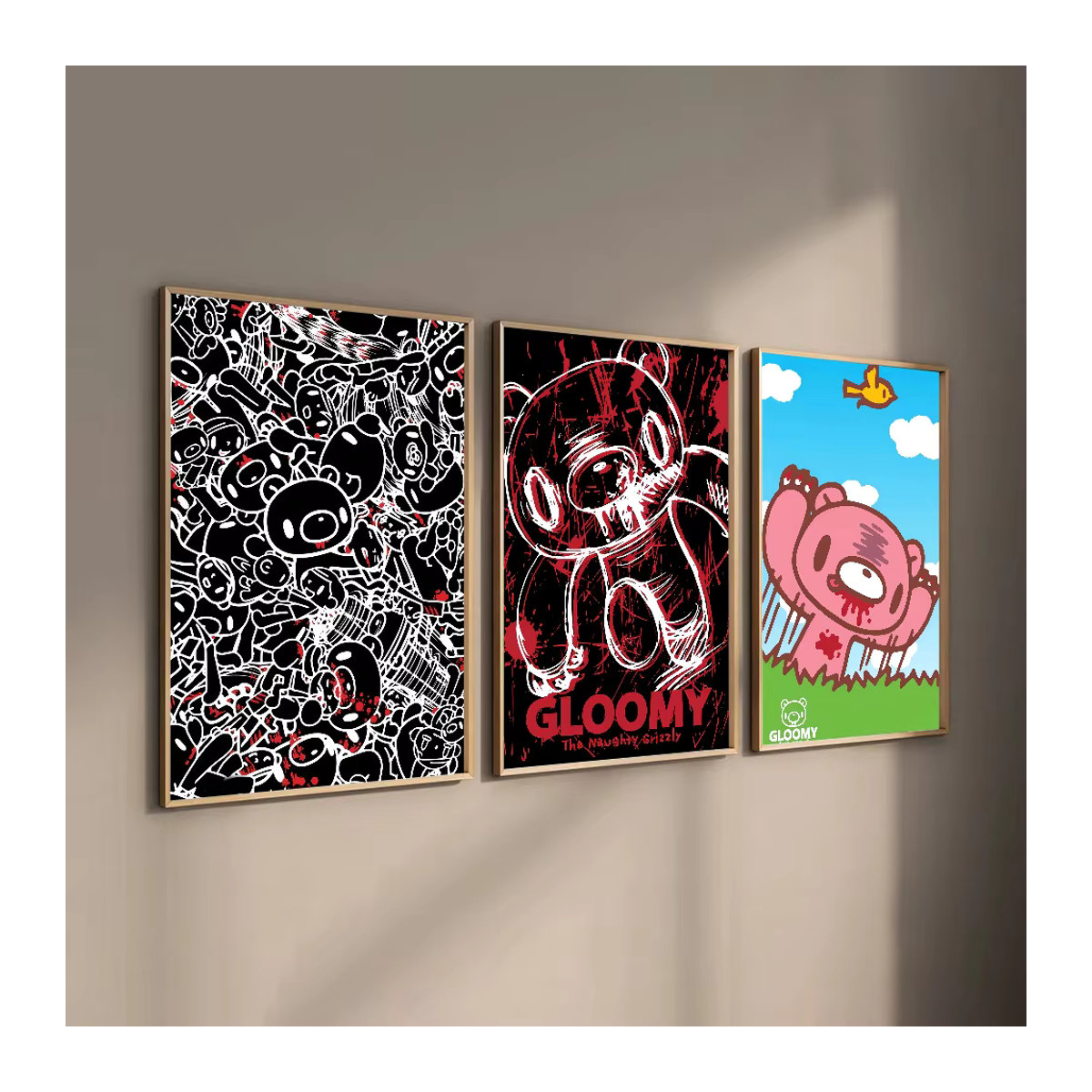 Wasserdichter Wandaufkleber mit Cartoon Bär Motiv als selbstklebendes Poster für dein Zuhause oder die Bar, Mehrfarbig - Bild 2