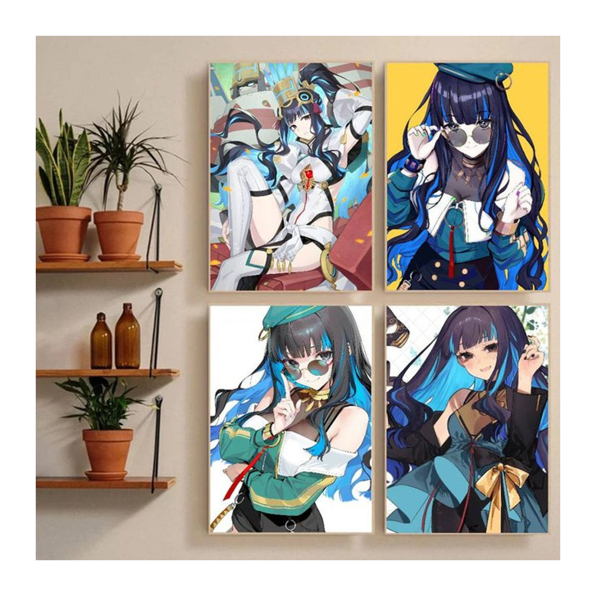 Wasserdichter Wandkunstdruck Pretender Tlaloc Fate Grand Order Poster Aufkleber aus Papier, mehrfarbig - Bild 1
