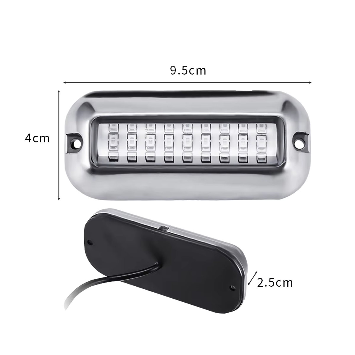 Wasserdichtes 12V Boot Hecklicht mit 27 LEDs für Marine, Schiff und Ponton, IP68 Unterwasserlicht - Bild 4