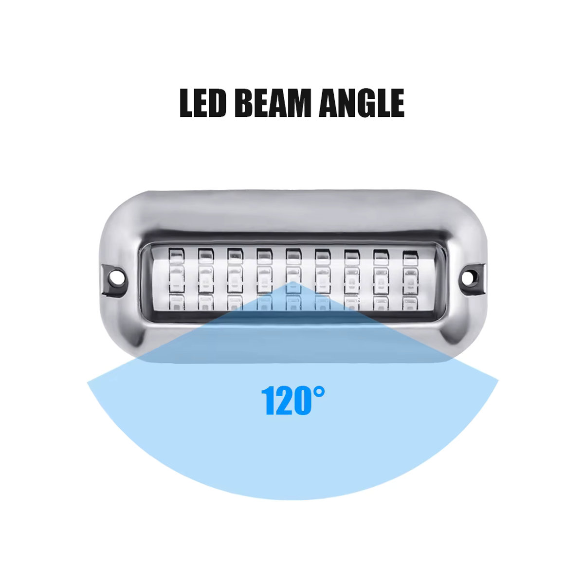 Wasserdichtes 12V Boot Hecklicht mit 27 LEDs für Marine, Schiff und Ponton, IP68 Unterwasserlicht - Bild 5