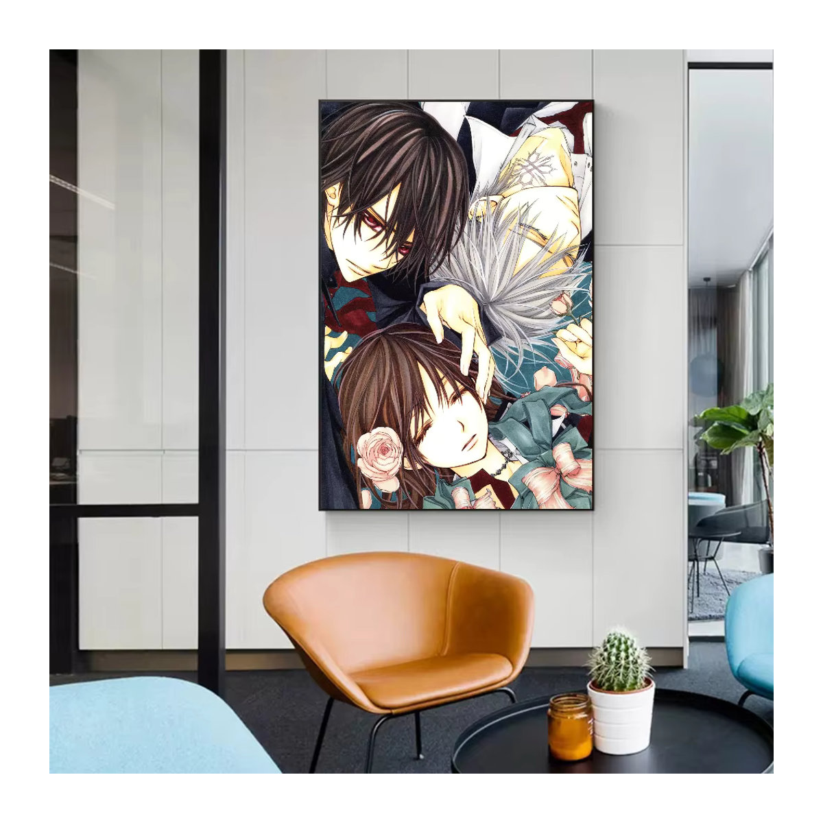 Wasserdichtes Anime Poster Vampir Ritter als selbstklebender Wandaufkleber aus Papier für deine Wanddekoration in Mehrfarbig - Bild 4