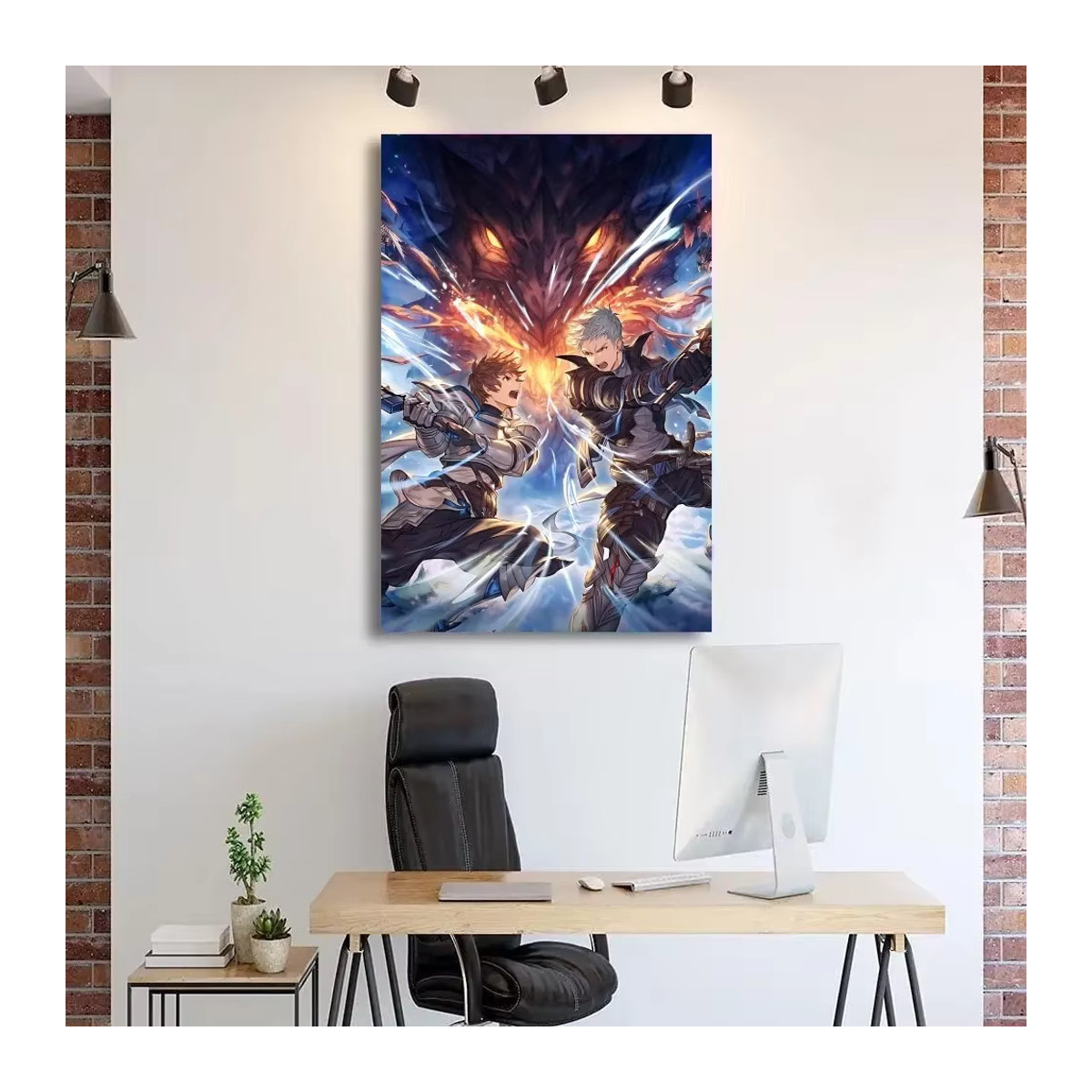 Wasserdichtes Granblue Fantasy Relink Poster als Aufkleber für deine Wanddekoration, mehrfarbig - Bild 2