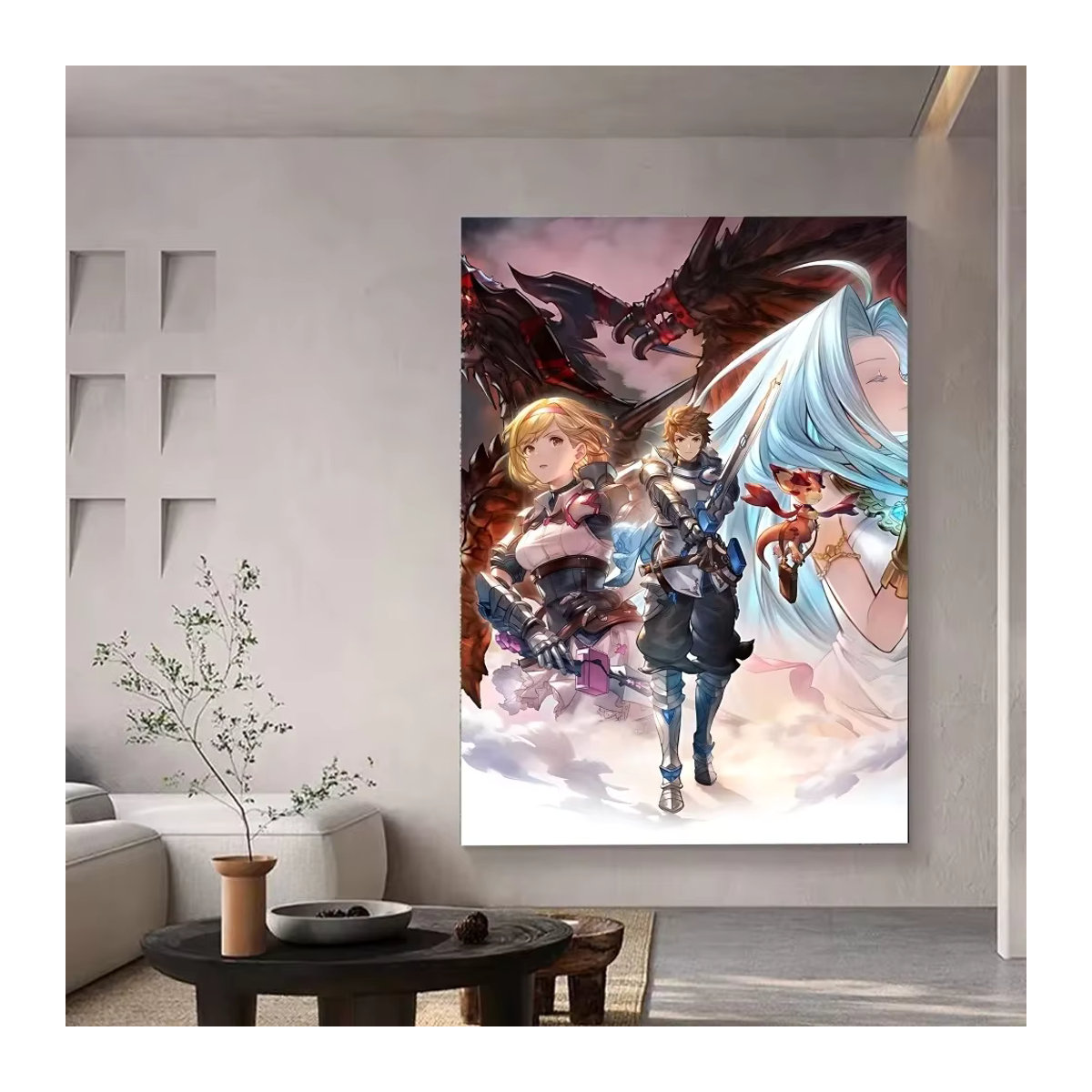 Wasserdichtes Granblue Fantasy Relink Poster als Aufkleber für deine Wanddekoration, mehrfarbig - Bild 6