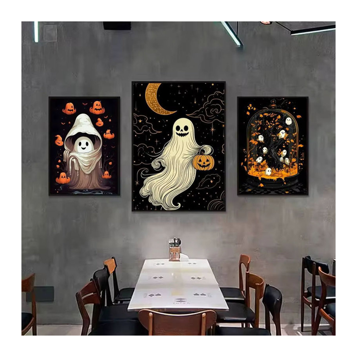 Wasserdichtes Halloween Geister Poster als klebrige Wandkunst für dein Zuhause in Mehrfarbig - Bild 5