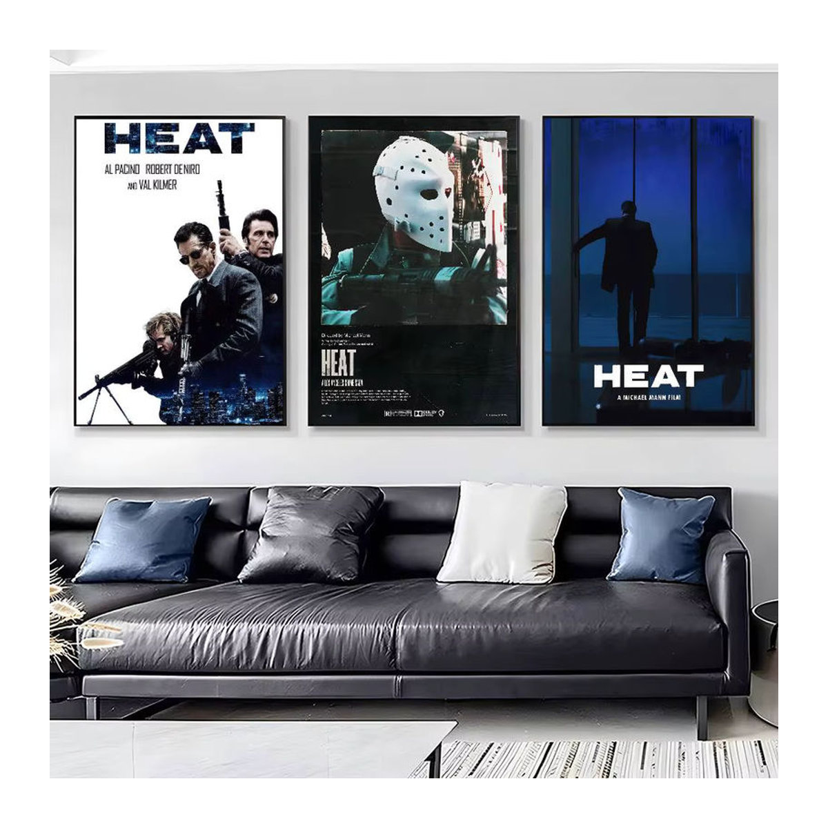 Wasserdichtes Heat Movie Poster HD-Kunst als klebrige Wanddekoration in Mehrfarbig, Rahmenlos und Hochformat - Bild 1