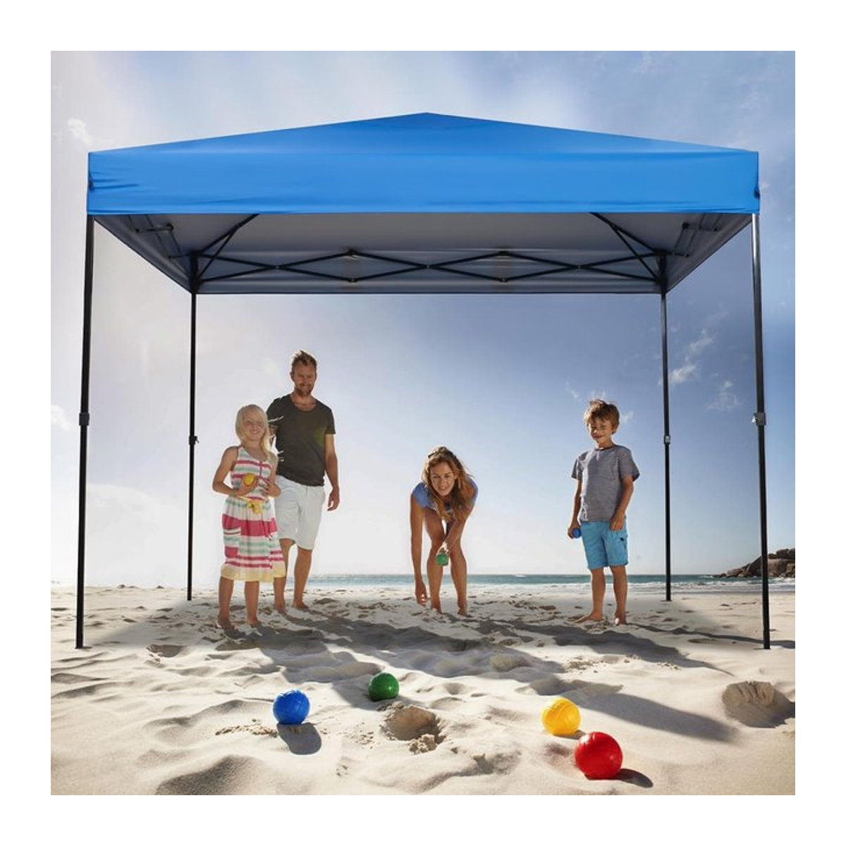 Wasserdichtes Outdoor Regen Shelter aus Oxford-Gewebe für Garten, Hof und Camping, 2 x 2 m - Bild 1