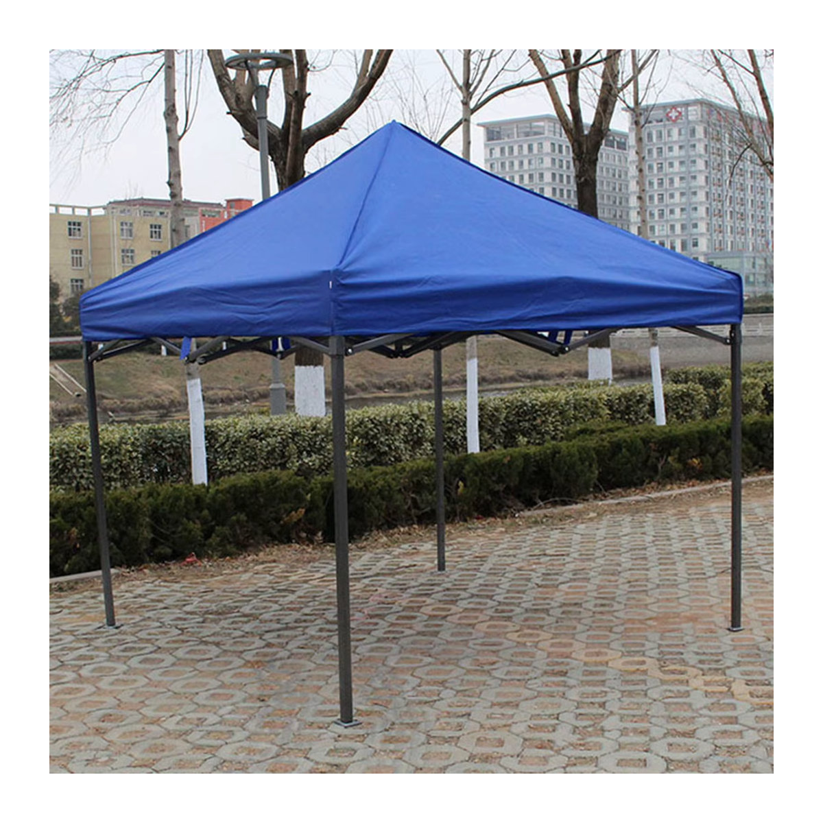 Wasserdichtes Outdoor Regen Shelter aus Oxford-Gewebe für Garten, Hof und Camping, 2 x 2 m - Bild 3