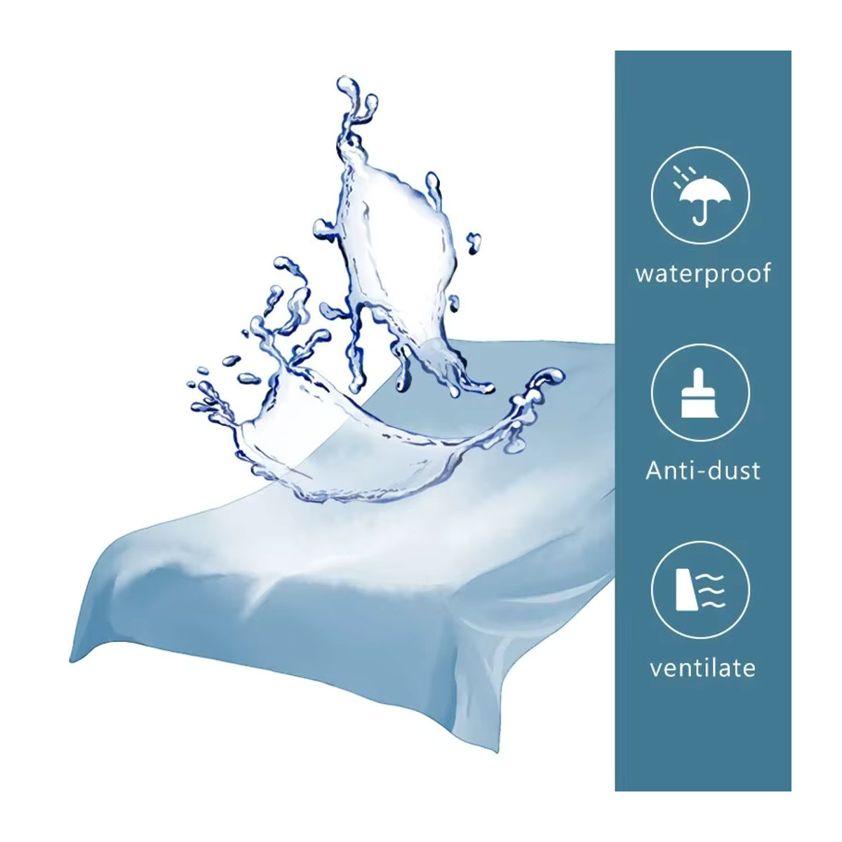 Wasserdichtes Spannbettlaken als Matratzenschonbezug in Einfarben für Schlafzimmer und Gästezimmer - Bild 4