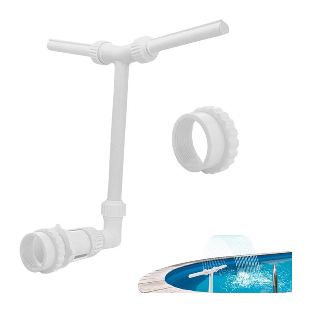 Wasserfall-Schwimmbadbrunnen mit doppeltem sprühverstellbarem Sprinkler für Inground-Pools - Bild 1