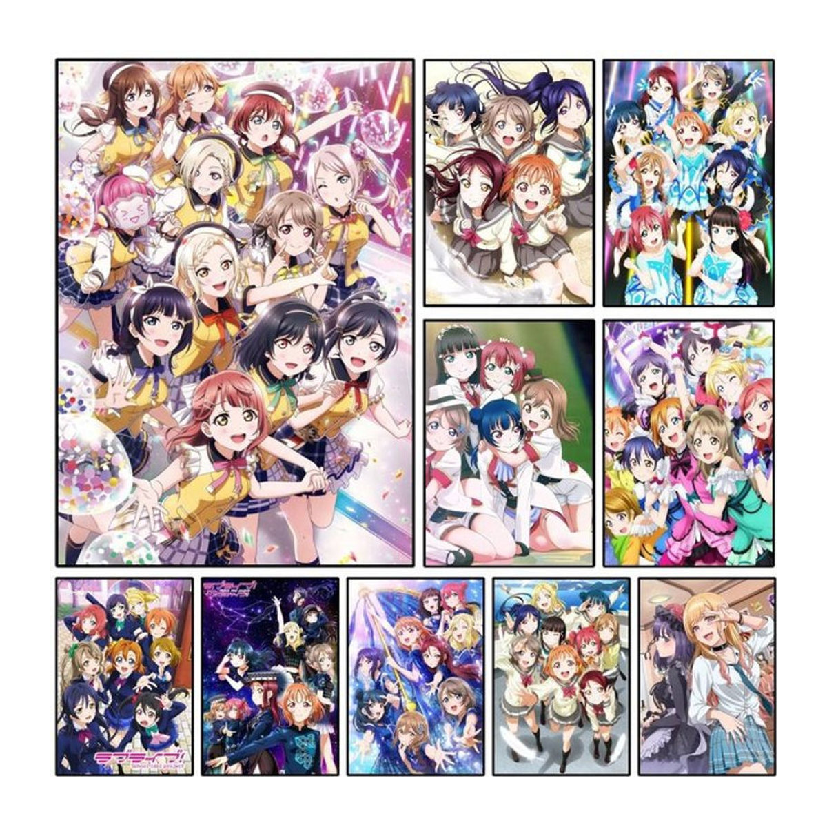 Wasserfester Anime Liebe Live Wandaufkleber aus Papier für die Wanddekoration in Mehrfarbig - Bild 1