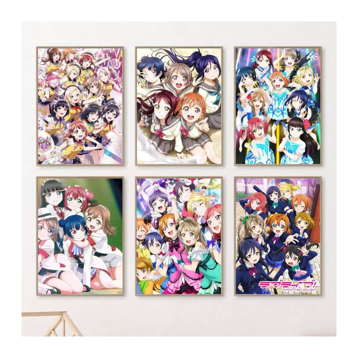 Wasserfester Anime Liebe Live Wandaufkleber aus Papier für die Wanddekoration in Mehrfarbig - Bild 2