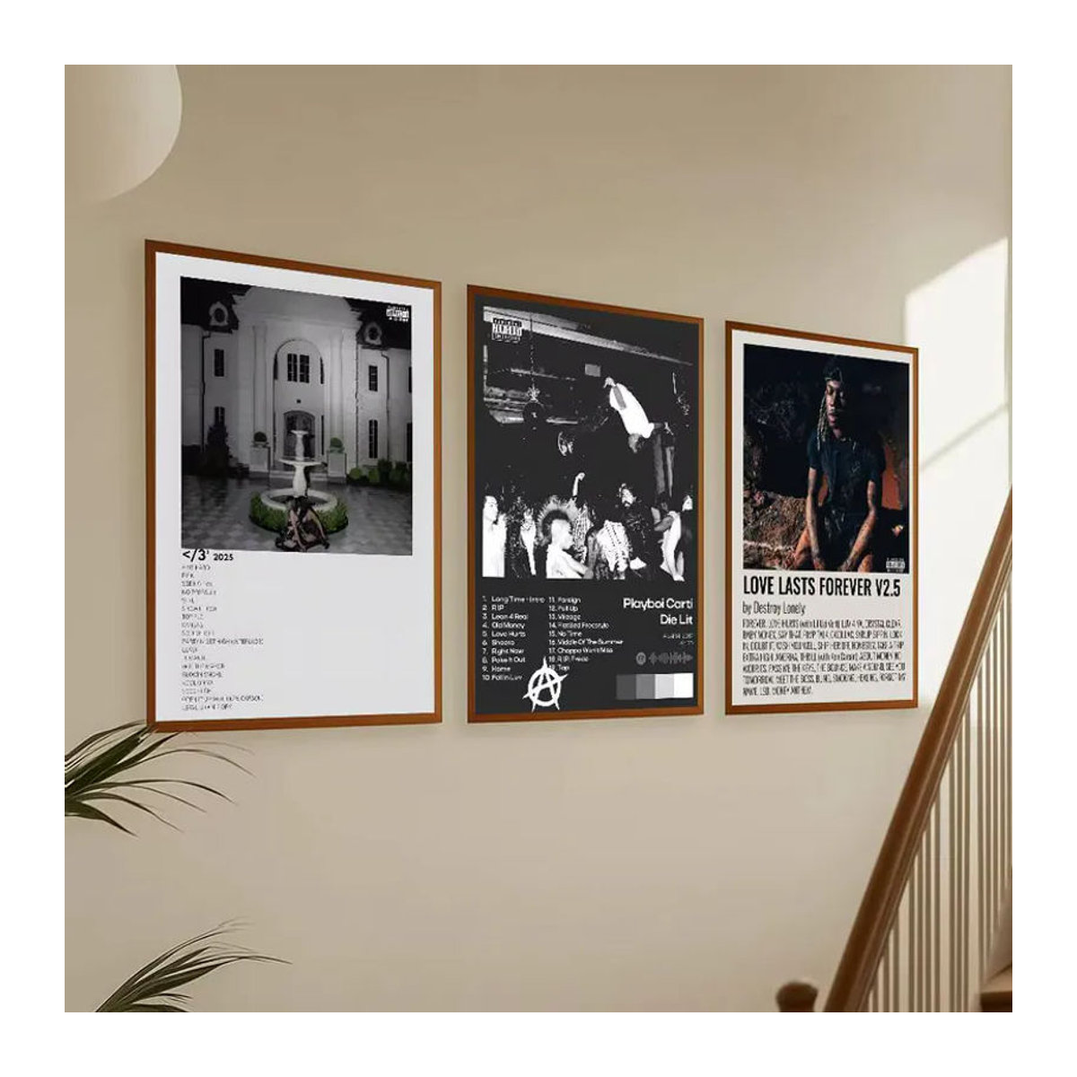 Wasserfester Wandkunst Aufkleber mit D-Destroy Lonely Album Poster Design in Mehrfarbig für Wohnzimmer und Schlafzimmer - Bild 3