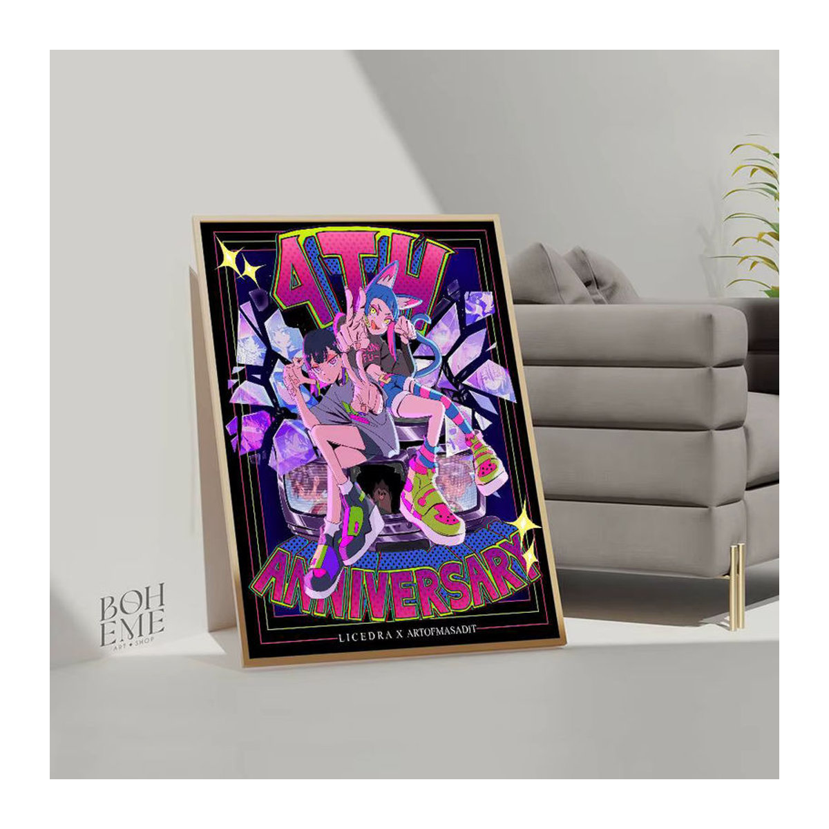Wasserfester Zutomayo Cool Japan Singer Klassik Film Poster Aufkleber von Potdemiel in Mehrfarbig - Bild 5