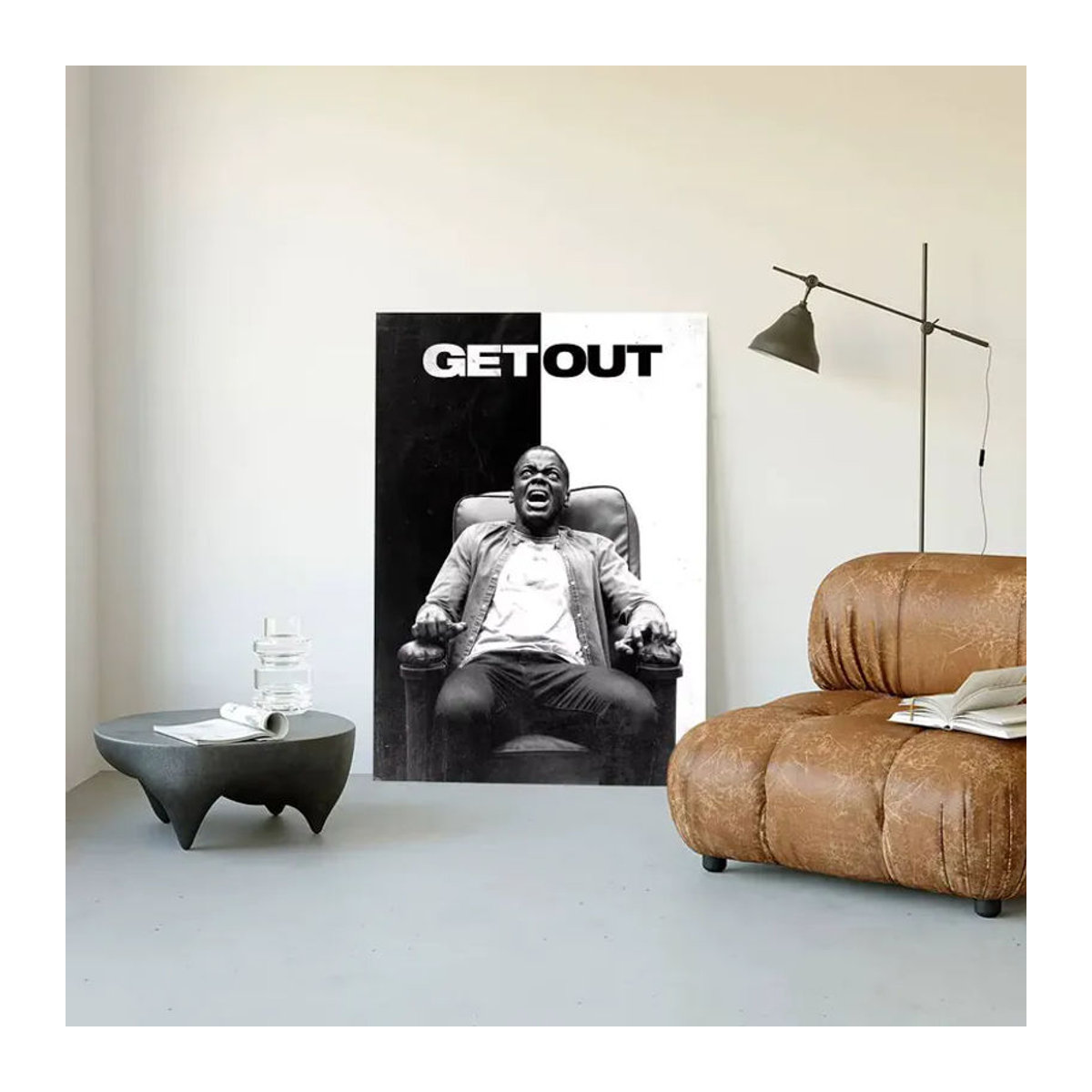 Wasserfestes Get Out Horrorfilm-Poster aus Papier in Schwarz als Wandkunst für deine Dekoration - Bild 5