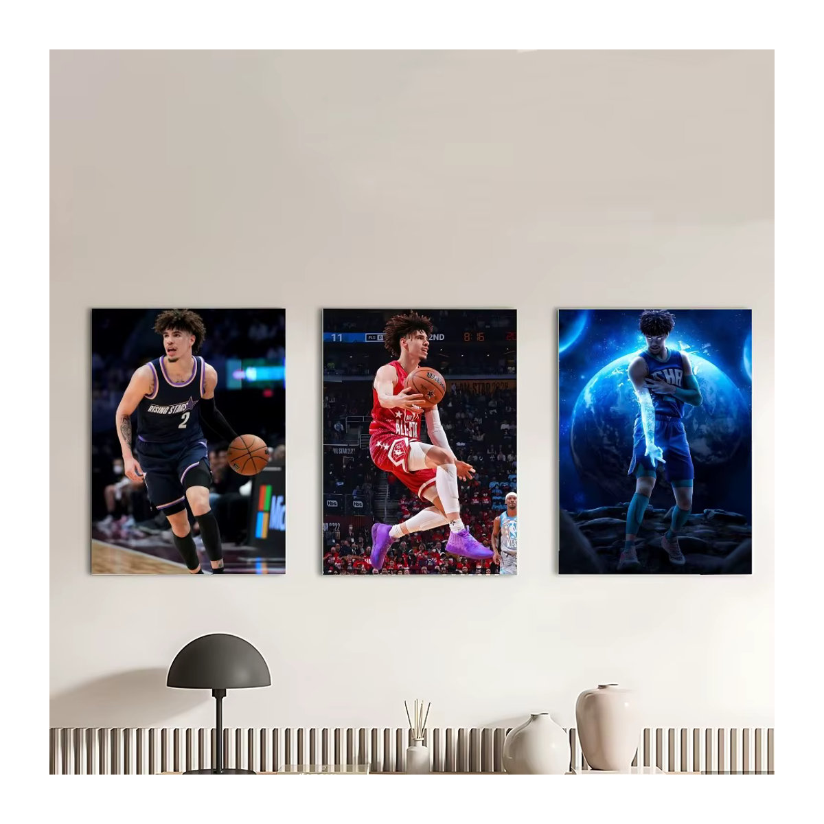 Wasserfestes Poster mit Basketballspieler LaMelo Ball Motiv in Mehrfarbig zur Wanddekoration - Bild 2