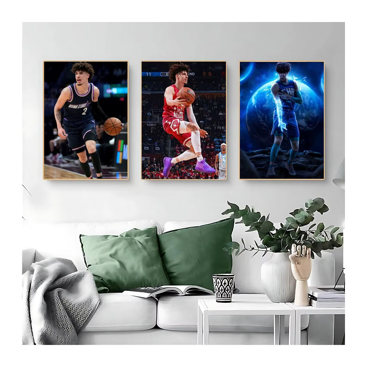 Wasserfestes Poster mit Basketballspieler LaMelo Ball Motiv in Mehrfarbig zur Wanddekoration - Bild 3