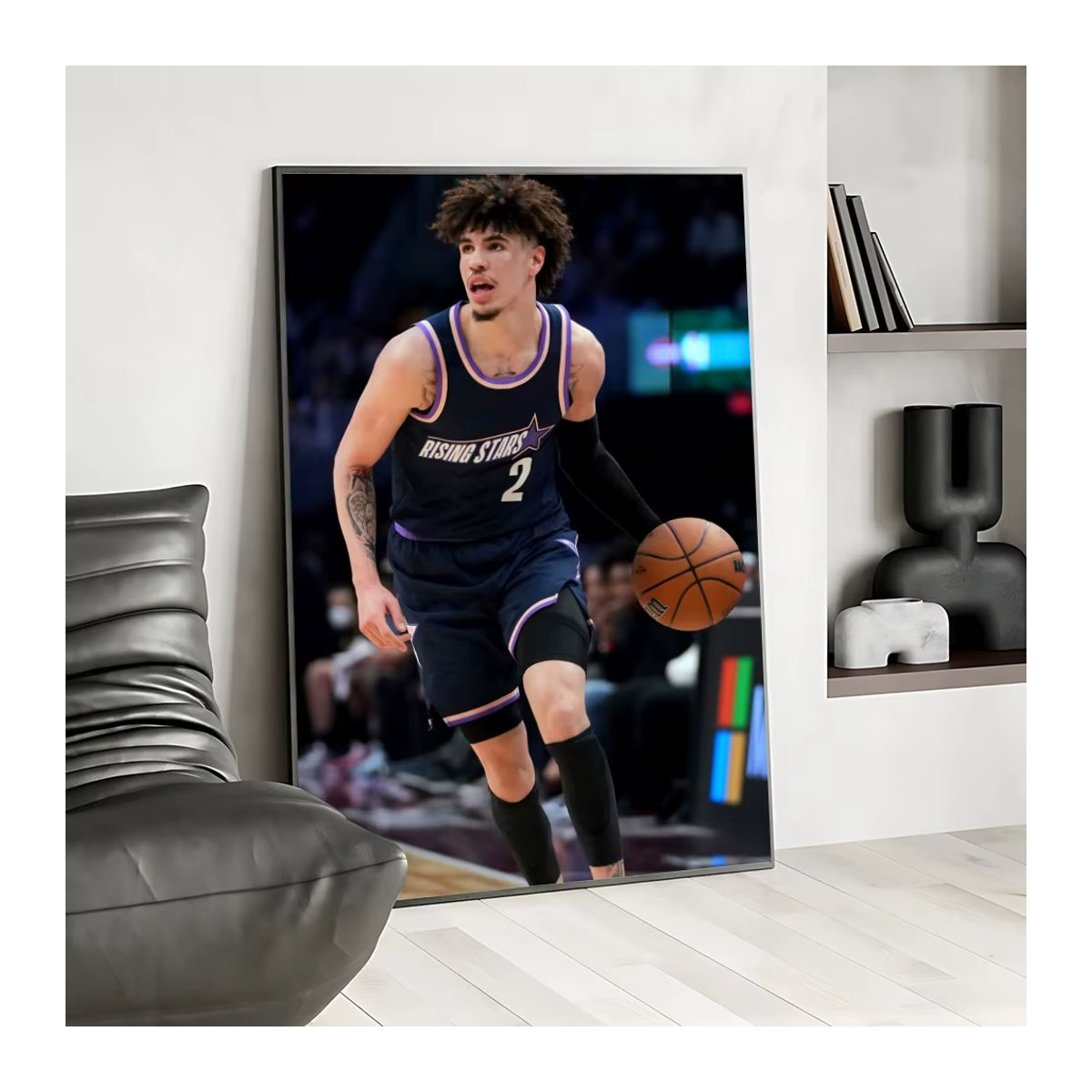 Wasserfestes Poster mit Basketballspieler LaMelo Ball Motiv in Mehrfarbig zur Wanddekoration - Bild 4