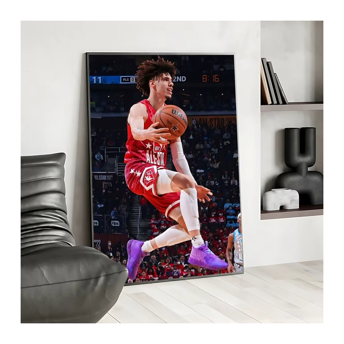 Wasserfestes Poster mit Basketballspieler LaMelo Ball Motiv in Mehrfarbig zur Wanddekoration - Bild 5