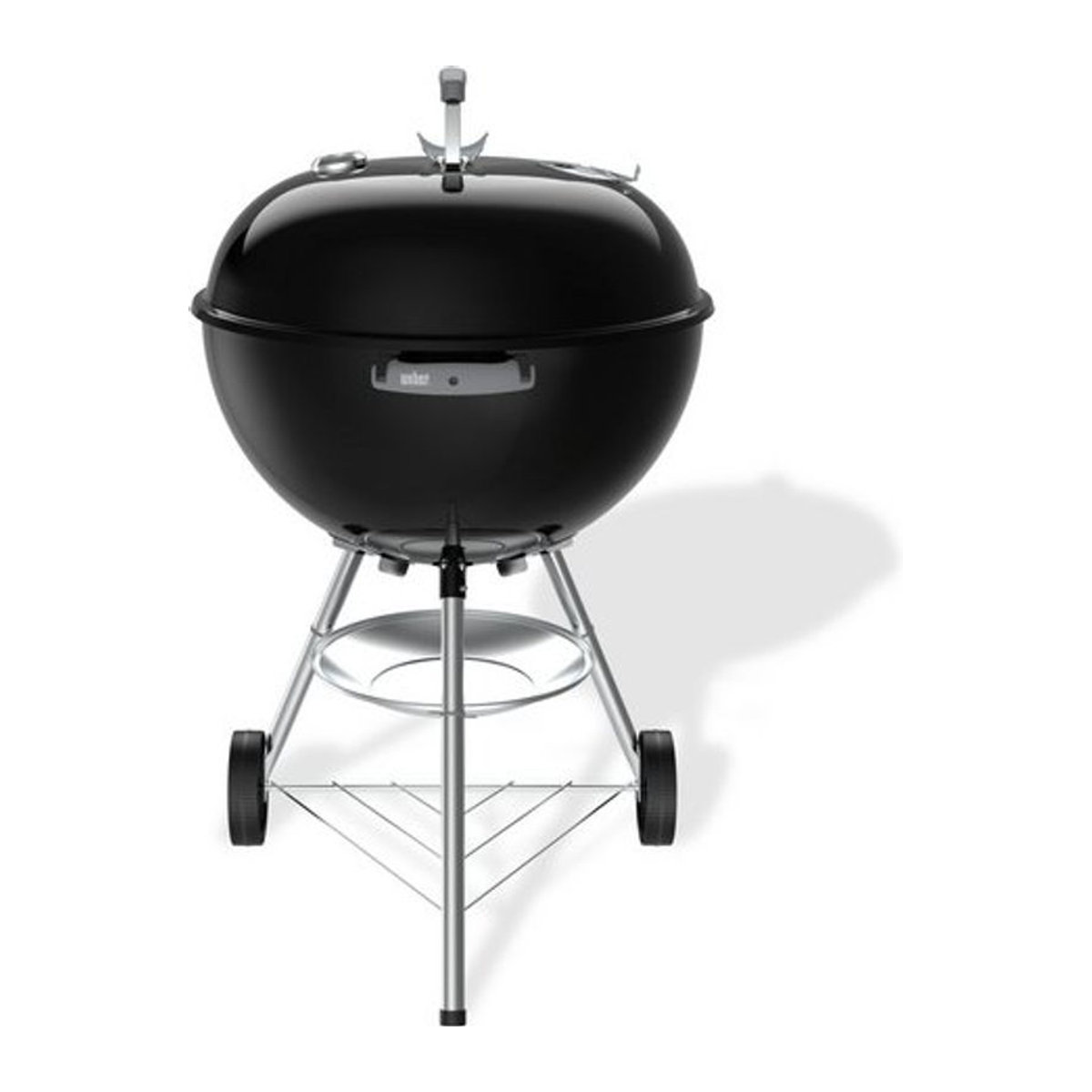 Weber Bar-B-Q Kettle Holzkohlegrill in Schwarz mit Ø 57 cm Durchmesser und integriertem Thermometer aus Stahl-Emaille - Bild 1