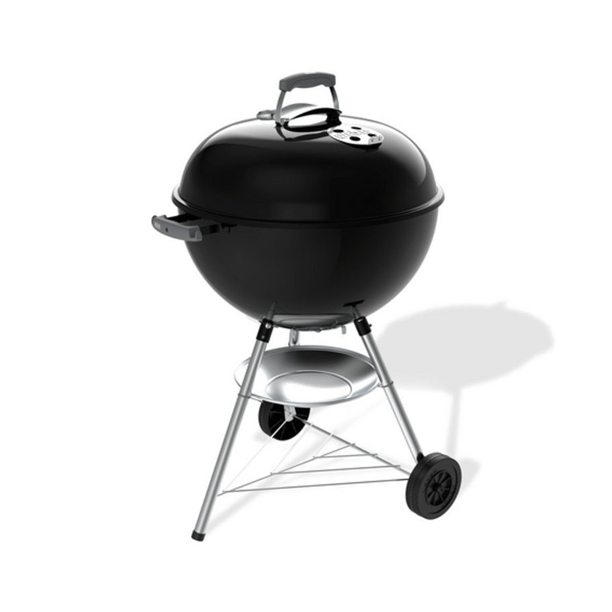 Weber Bar-B-Q Kettle Holzkohlegrill in Schwarz mit Ø 57 cm Durchmesser und integriertem Thermometer aus Stahl-Emaille - Bild 2