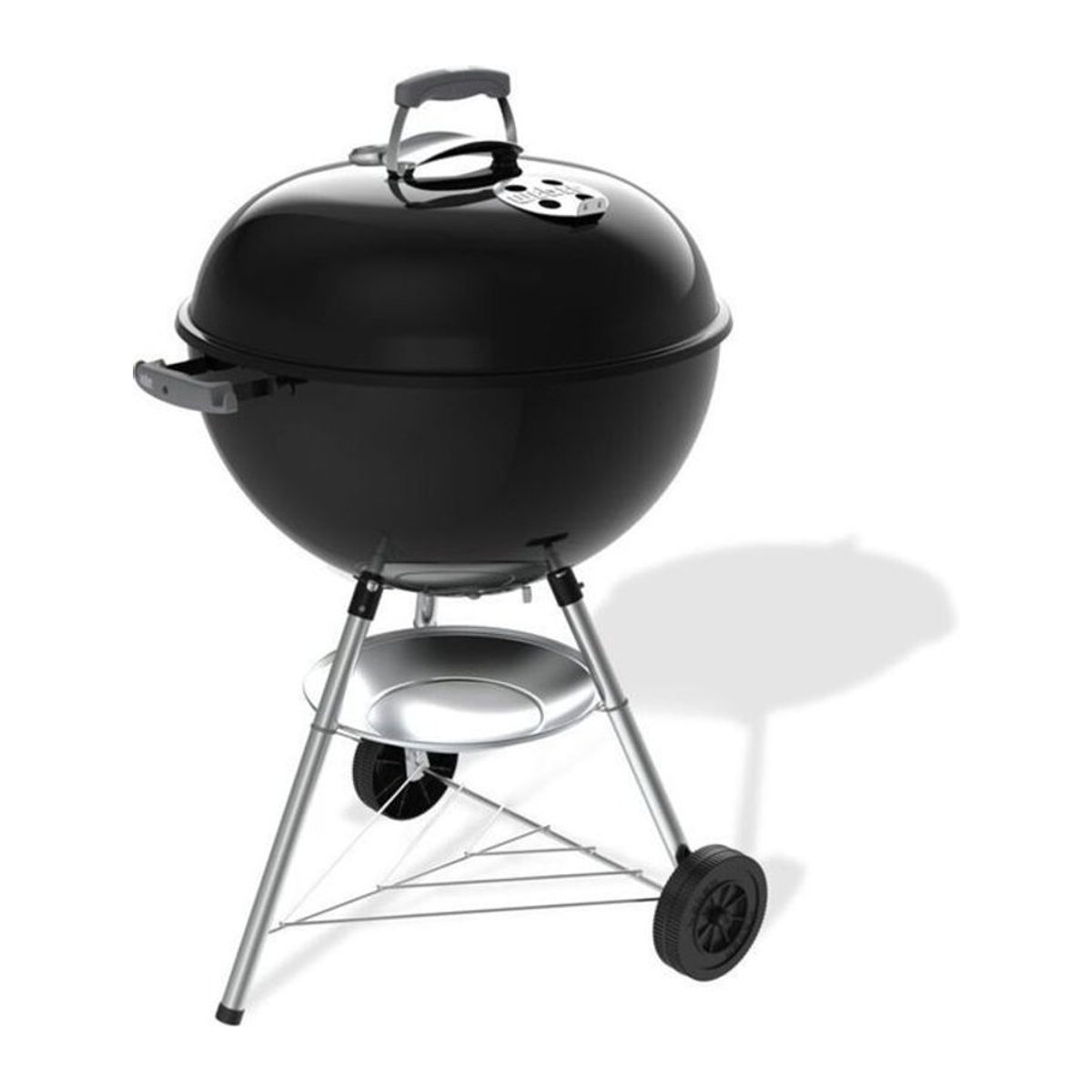 Weber Bar-B-Q Kettle Holzkohlegrill in Schwarz mit Ø 57 cm Durchmesser und integriertem Thermometer aus Stahl-Emaille - Bild 3