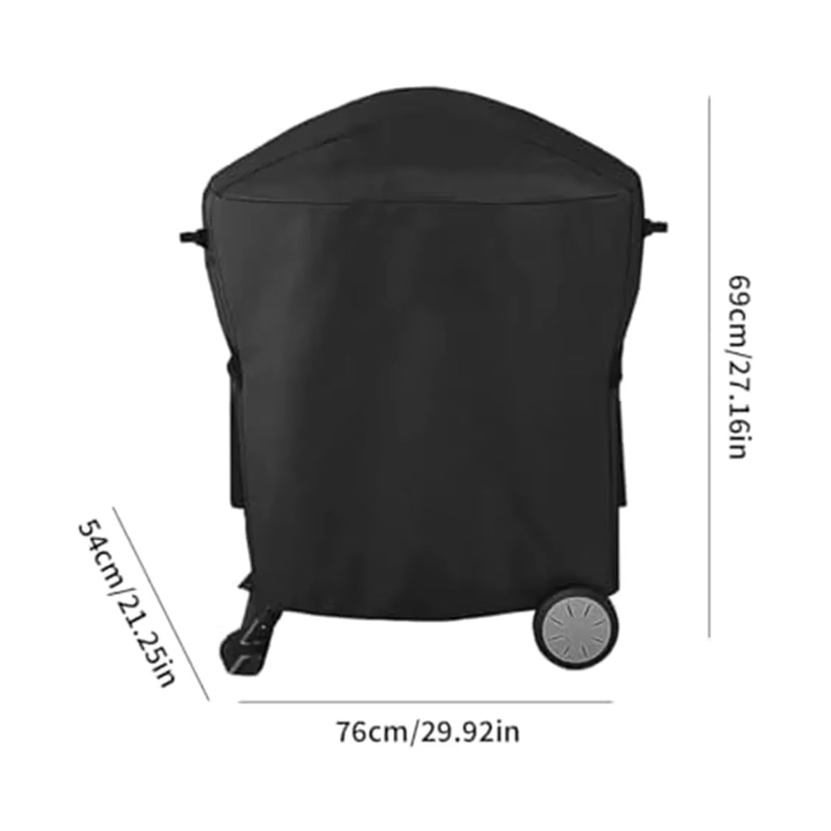 Weber Grillabdeckung aus 210D Oxford-Stoff für Q1000 und Q2000 Serie, Schwarz - Bild 4