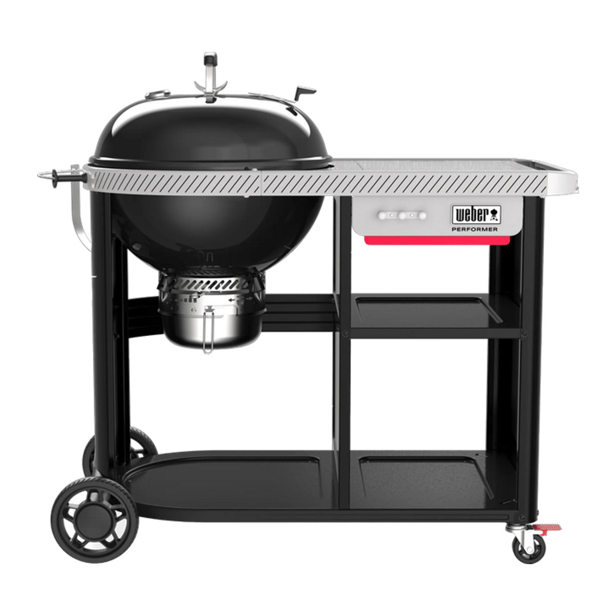 Weber Performer Premium Holzkohlegrill aus porzellanemailliertem Edelstahl in Schwarz, Durchmesser: 57 cm - Bild 1