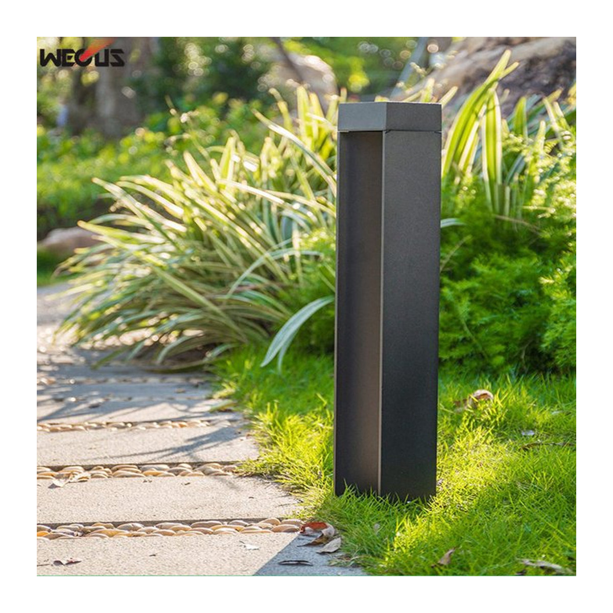 Wecus LED Wegeleuchte aus Aluminium in Schwarz für Garten und Außenbereich - Bild 1