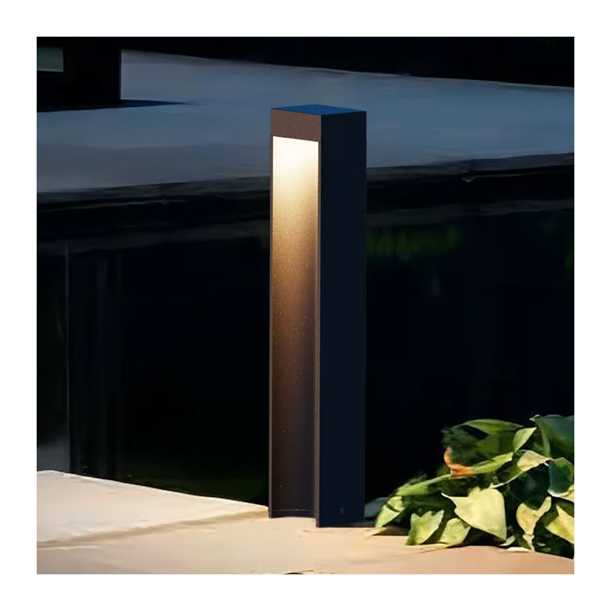 Wecus LED Wegeleuchte aus Aluminium in Schwarz für Garten und Außenbereich - Bild 2