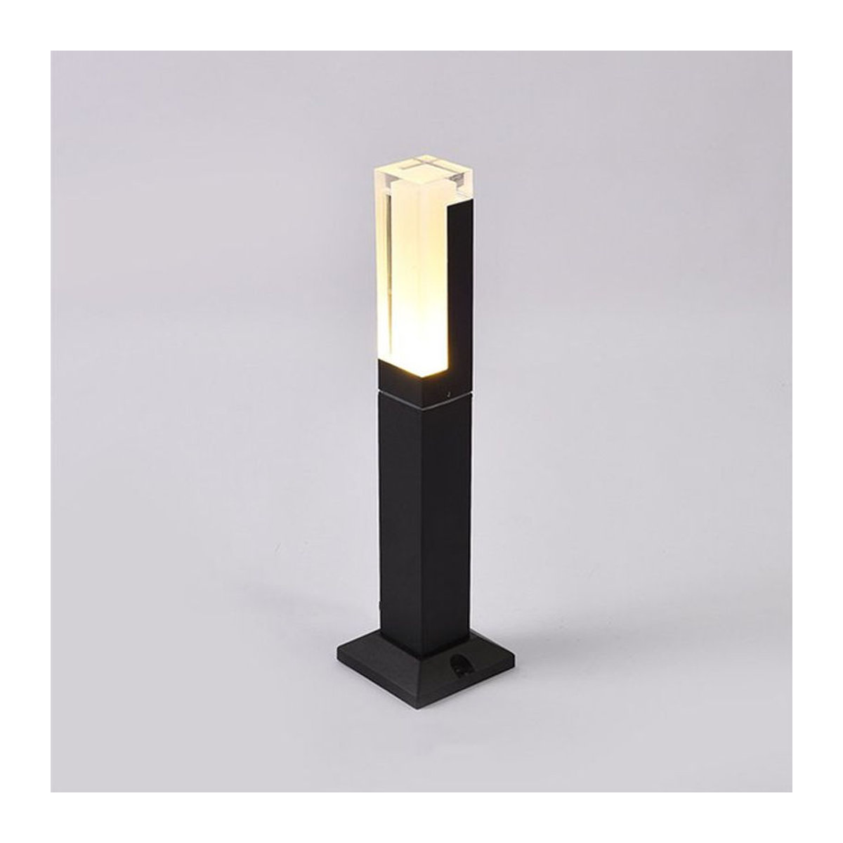 Wecus Moderne LED Pollerleuchte aus Aluminium in Schwarz, IP65 Wasserdicht, 5W Outdoor Gartenleuchte - Bild 1
