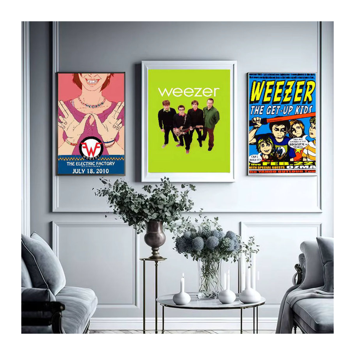 Weezer Musik Band Anime Poster als mehrfarbiger Klebe-Druck auf Papier für deine Kawaii Room Decor Wandgestaltung - Bild 2