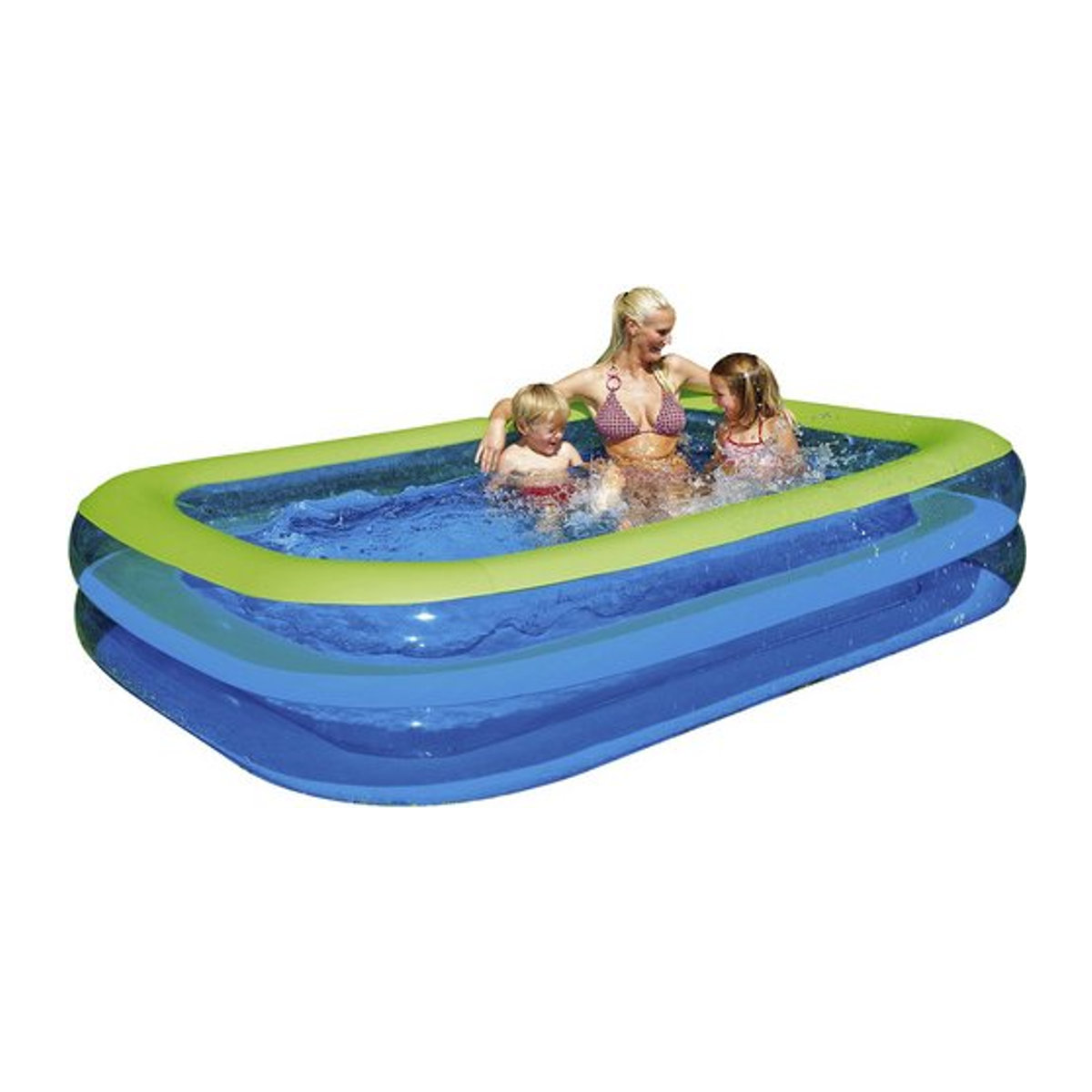 Wehncke Family Rechteckpool in Blau/Grün B/H/L: 262 x 50 x 175 cm - Bild 1