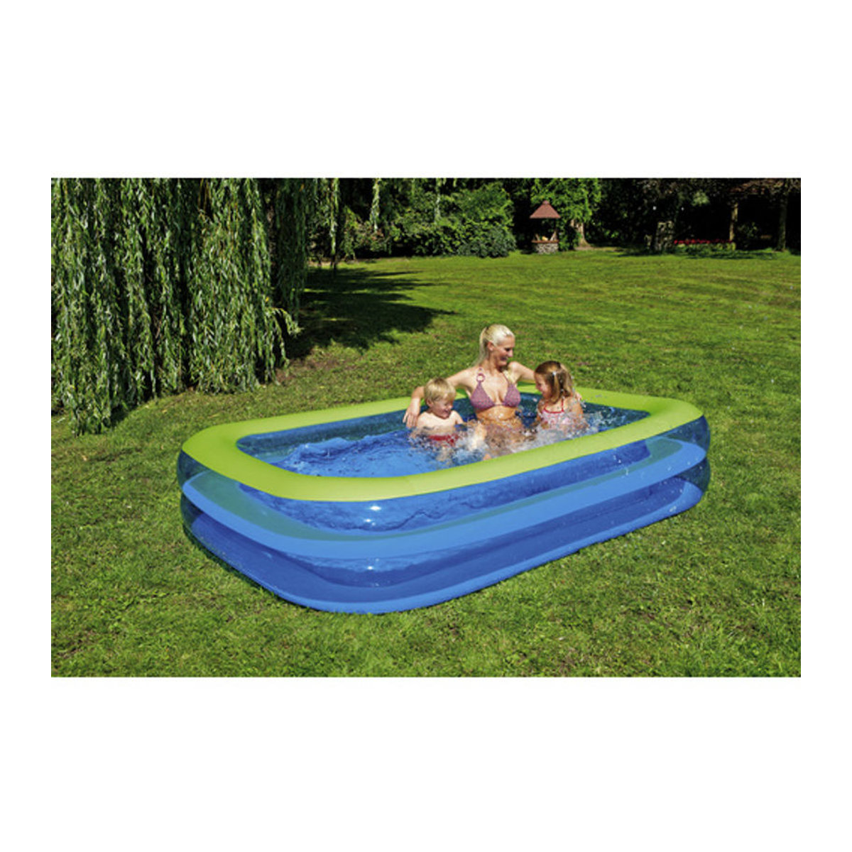 Wehncke Family Rechteckpool in Blau/Grün B/H/L: 262 x 50 x 175 cm - Bild 5